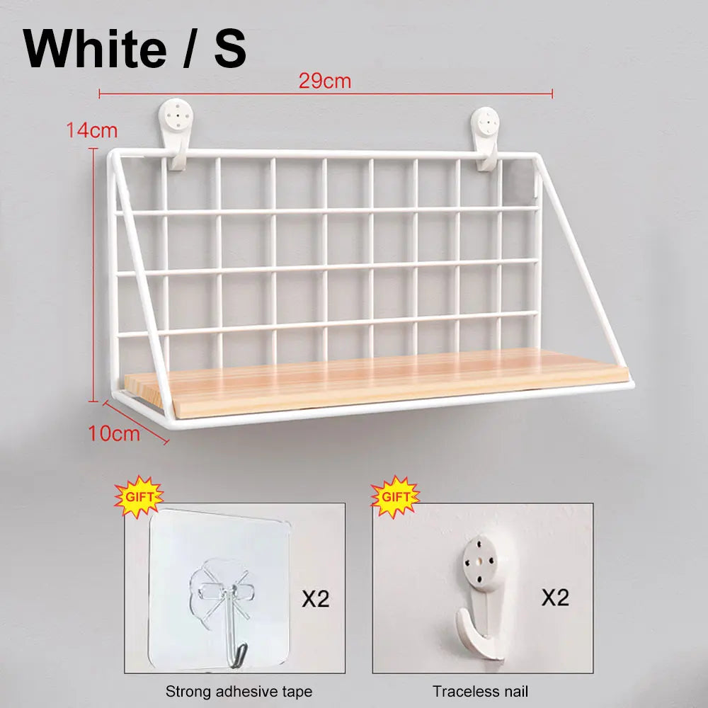 Wooden Hanging Spice Rack – Wall-Mounted Kitchen Organizer for Jars, Seasoning & Accessories