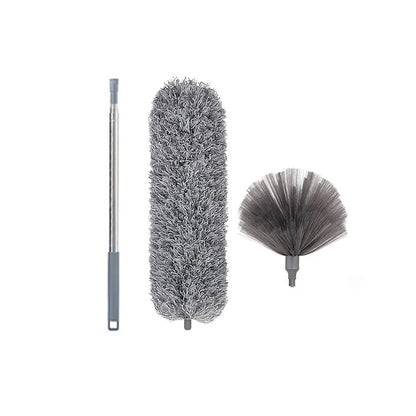 2.5m Spider Web Broom Set — 3-Pack Retractable Ceiling & Roof Dust Sweeper, Extended Dust Duster
