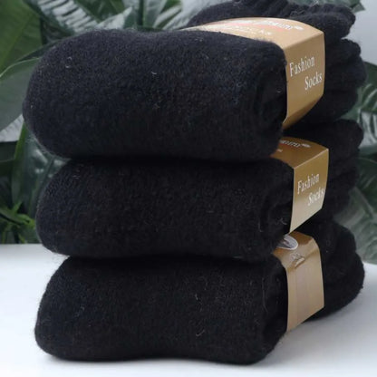 Ultra Thick Wool Socks for Men – Fleece-Lined Warm Autumn & Winter Cold-Resistant Long Socks, Perfect Gift