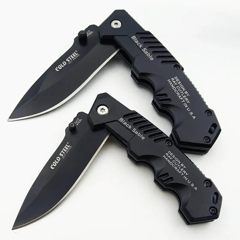 High Hardness Folding Tactical Survival Knife - Outdoor Self-Defense EDC Tool for Camping & Hunting