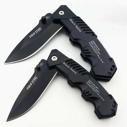 High Hardness Folding Tactical Survival Knife - Outdoor Self-Defense EDC Tool for Camping & Hunting