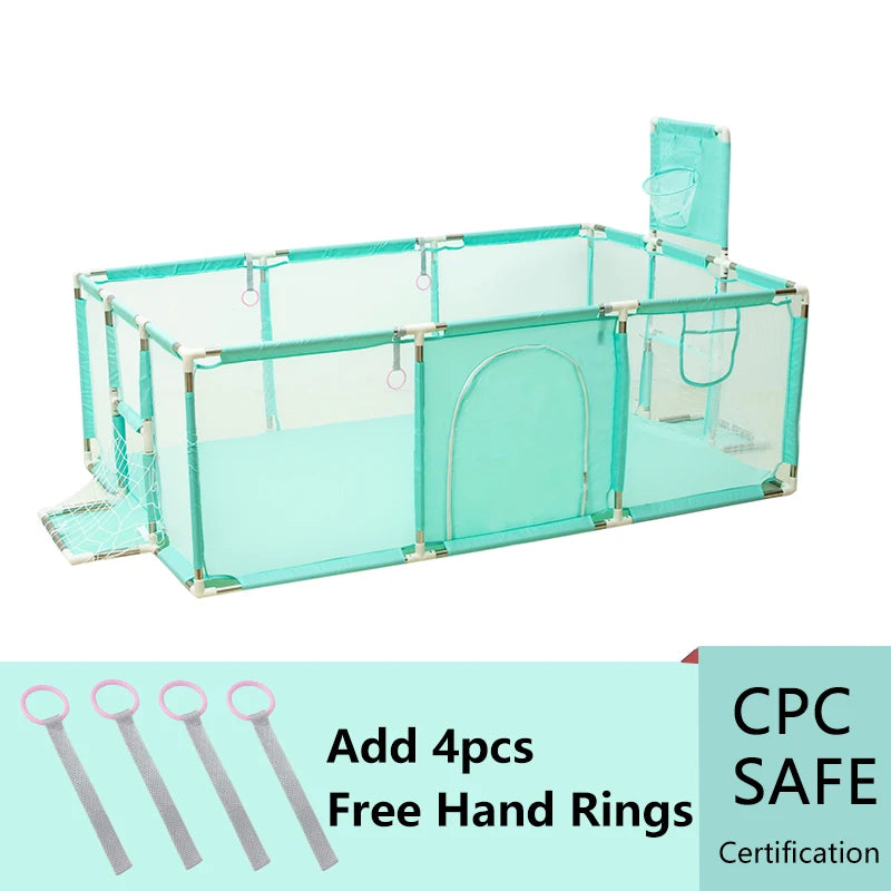 IMBABY Baby Playpen Safety Fence - Large Indoor Activity Gym Corral Play Area for Kids Toddlers