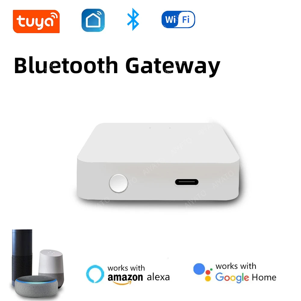 Tuya Bluetooth Gateway Hub - Smart Home Wireless Bridge for Automation, Remote Control via Smart Life APP, Alexa & Google Compatible
