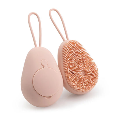 Silicone Soft Exfoliating Body Scrubber – Refillable Foaming Bath Brush with Massage Function