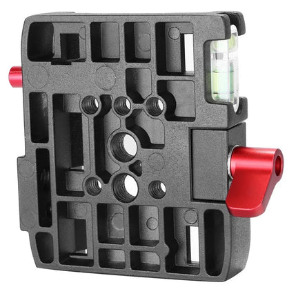 Quick Release Plate Adapter for Manfrotto 501/503/701HDV – Aluminium Tripod Clamp Replacement Kit 577/519/561/Q5 Compatible