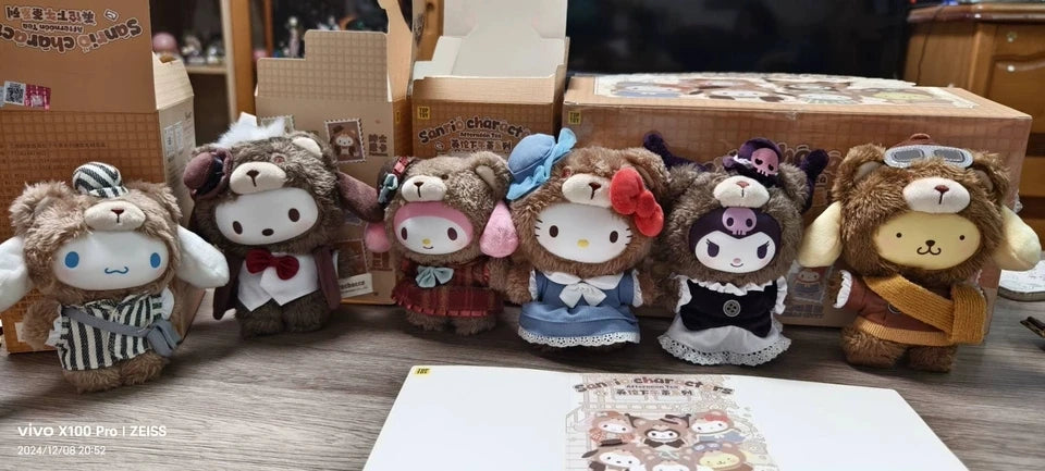 Sanrio British Afternoon Tea Blind Box — V1 V2 V3 Vinyl Doll Pendant, Handmade Decorative Gift Mystery Box