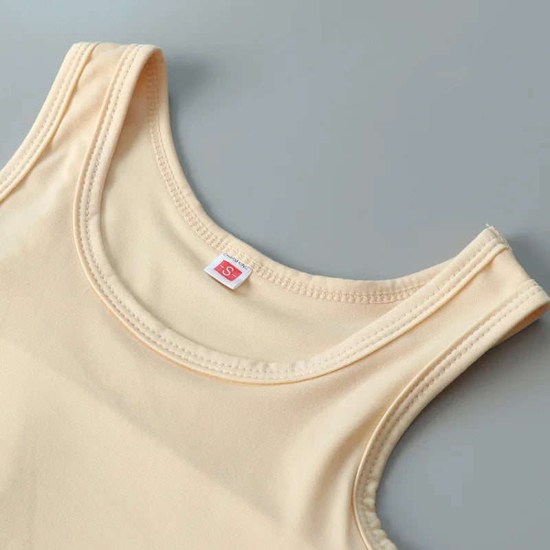 Women’s Half-Length Corset Top – Pullover Breast Binder with Bandage Tank Vest for Lesbian & Trans FTM