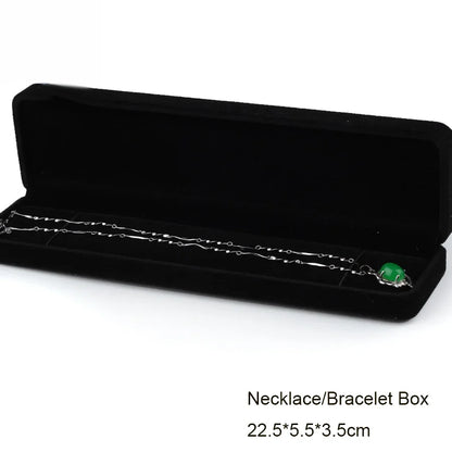 Black Velvet Jewelry Box - Full Range Storage for Rings, Earrings, Bracelets, Pendants, Necklaces, and Gifts