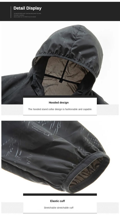 Unisex Waterproof Camping Jacket — Men & Women Windbreaker, Raincoat for Hiking, Climbing, and Sun Protection