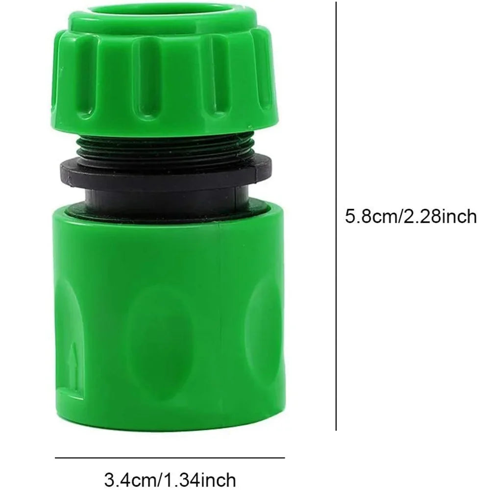 Garden Watering Hose Quick Connector Set – 1/2” ABS Double Male Coupling Adapter for Hose Pipe Extension