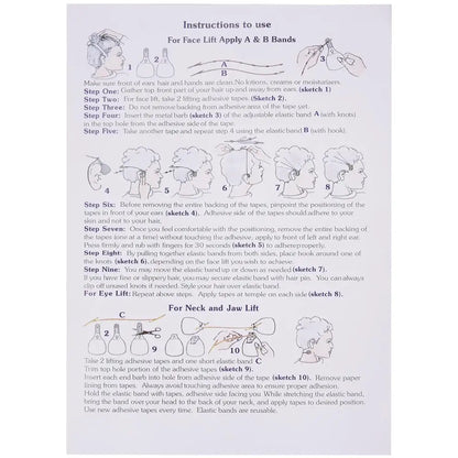 40-Piece V-Shape Face Lift Stickers - Invisible Skin-Lifting Tapes for Double Chin and Wrinkle Concealment