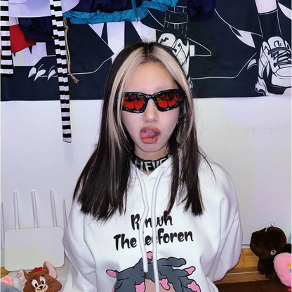 Hot Brteam Drip Glue Handmade Venom Sunglasses – Cool Street Style Unisex Sunglasses, Personalized Gifts for Rappers