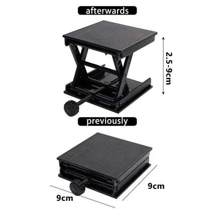Adjustable Lifting Stand for Woodworking - Support Platform for Engraving Machinery, Construction and Workshop Projects