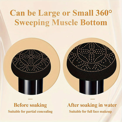 Mushroom Head Air Cushion CC Cream – Moisturizing, Waterproof Foundation & Concealer for Long-Lasting Nude Makeup