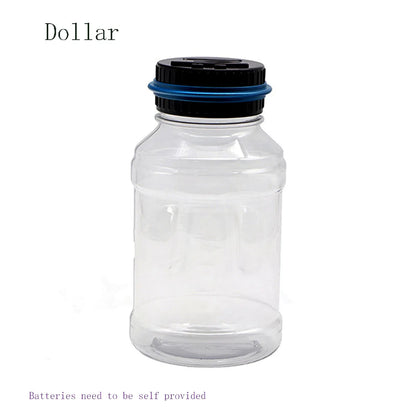 Electronic Piggy Bank with LCD Counter – Digital Coin Counting Money Jar for USD & Euro, Savings Gift Box