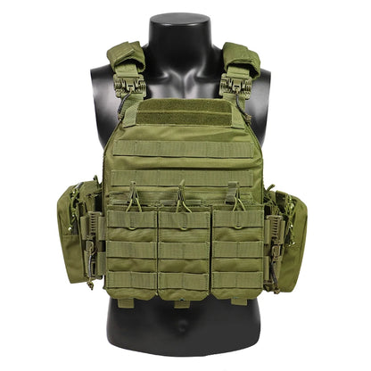 ARTEX Tactical Vest – 1000D Nylon, Quick Release, 6094K with Triple Magazine Pouch for Hunting & Airsoft Combat