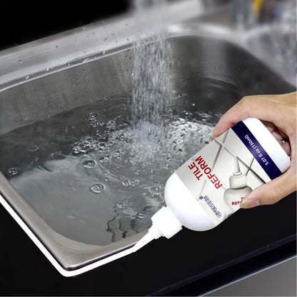 Tile Grout Repair Pen - Waterproof Mildew-Resistant Seam Refinisher for Bathroom, Kitchen, Floors & Walls