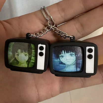 Mini TV Keychain Pendant - Anime Cosplay Bag Charm & Fan Gift Accessory