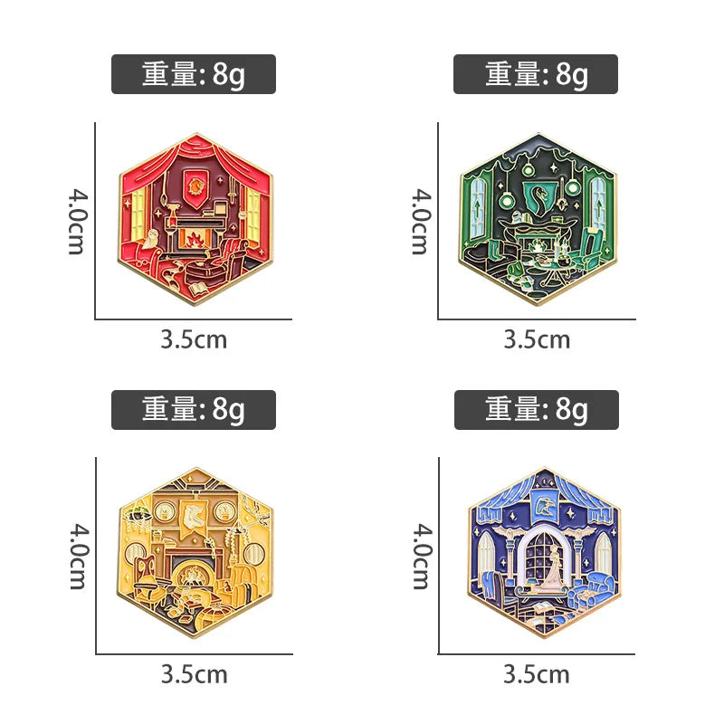 Geometric Color Film & TV Badge – Creative Magic School Room Brooch Accessory