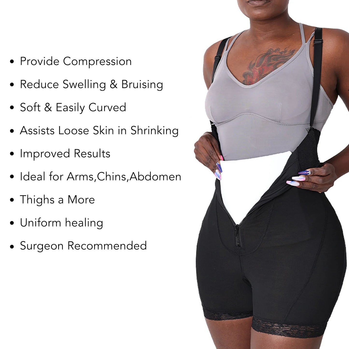 Extra Thick Post Surgery Foam Board – Soft Lipo Recovery Wrap for Arms, Chin, Abdomen & Waist