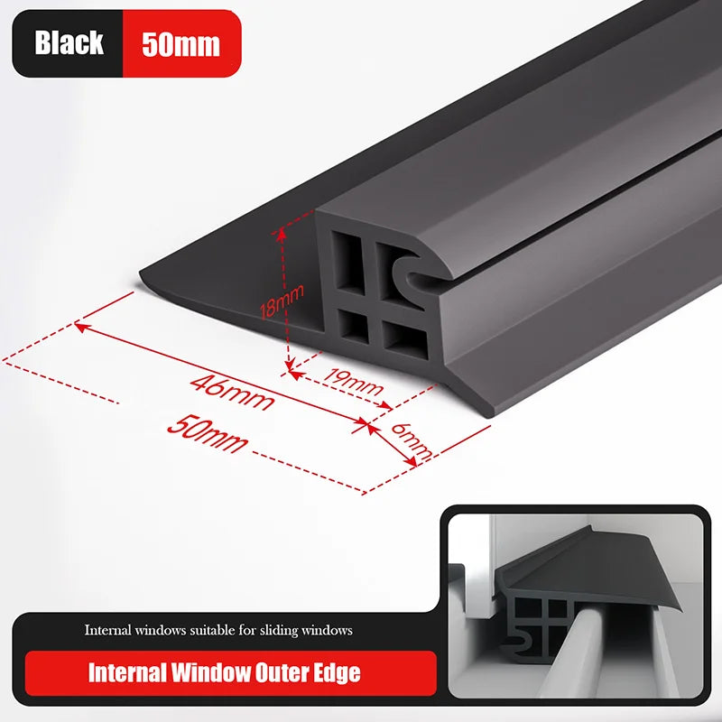Aluminum Alloy Window Water Blocking Bar – Rain Flashing Board & Waterproof Sealing Strip for Home Windows