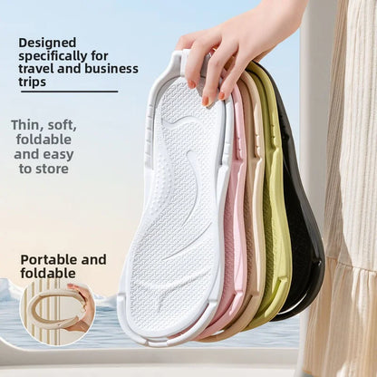 Foldable Unisex Travel Slippers EVA Flip Flops – Lightweight Non-Slip Hotel Bathroom Indoor Outdoor Portable Comfort Sandals