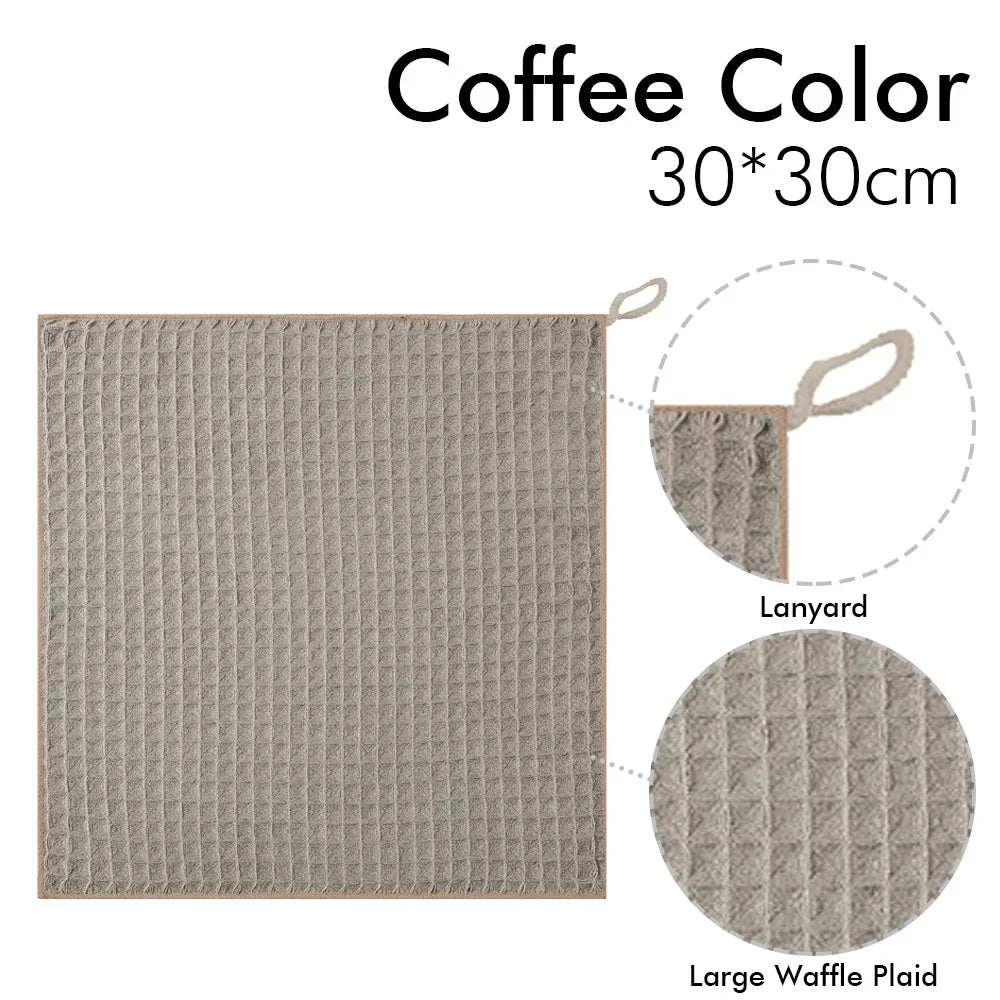 Super Absorbent Barista Towel – Lint-Free Square Coffee Machine Cleaning Cloth