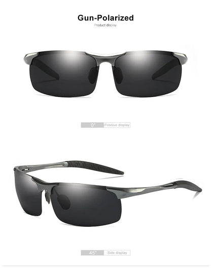 CLLOIO Aluminum Photochromic Sunglasses – Polarized Day & Night Chameleon Glasses for Men, Anti-Glare, UV Protection, Color Changing Sun Glasses