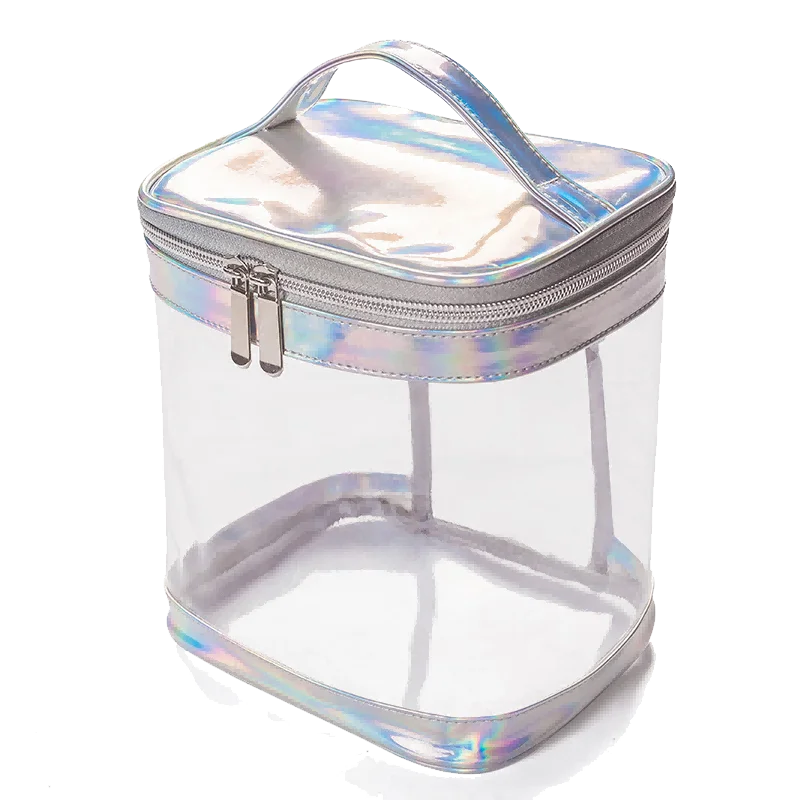 Clear PVC Makeup Bag – Portable Waterproof Travel Cosmetic Pouch