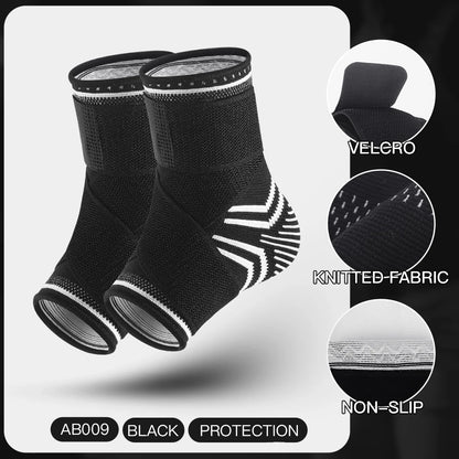 1/2 Pcs Breathable Ankle Support Compression Sleeve — Injury Recovery Joint Pain Sports Socks