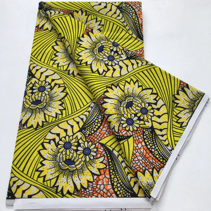 African Wax Print Fabric - Nigerian Ankara Batik Dutch Fabric for Women’s Dresses & Sewing Materials