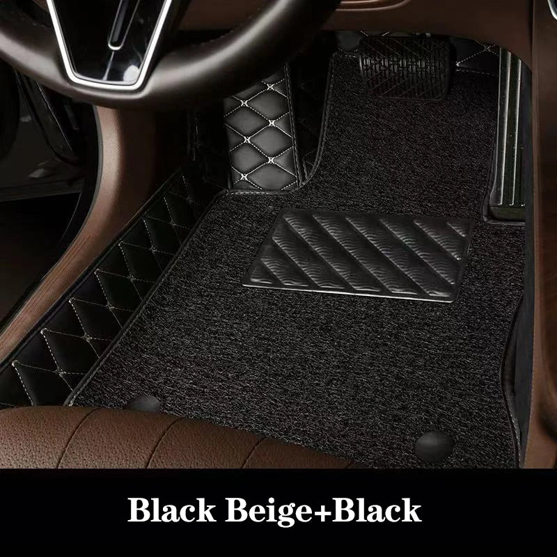 Luxury Double-Layer Car Floor Mats - Custom-Style Interior Floor Protection
