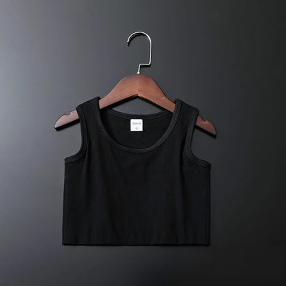 Women’s Breathable Chest Binder Vest - Elastic Compression Tank Top with Secure Clip Closure
