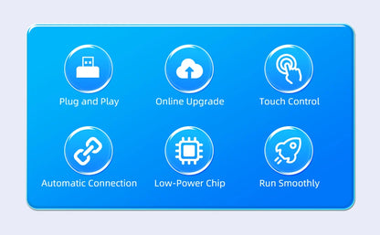 EKIY 2-in-1 Wireless CarPlay & Android Auto Adapter — AI Smart Box for Cars with Wired CarPlay Support