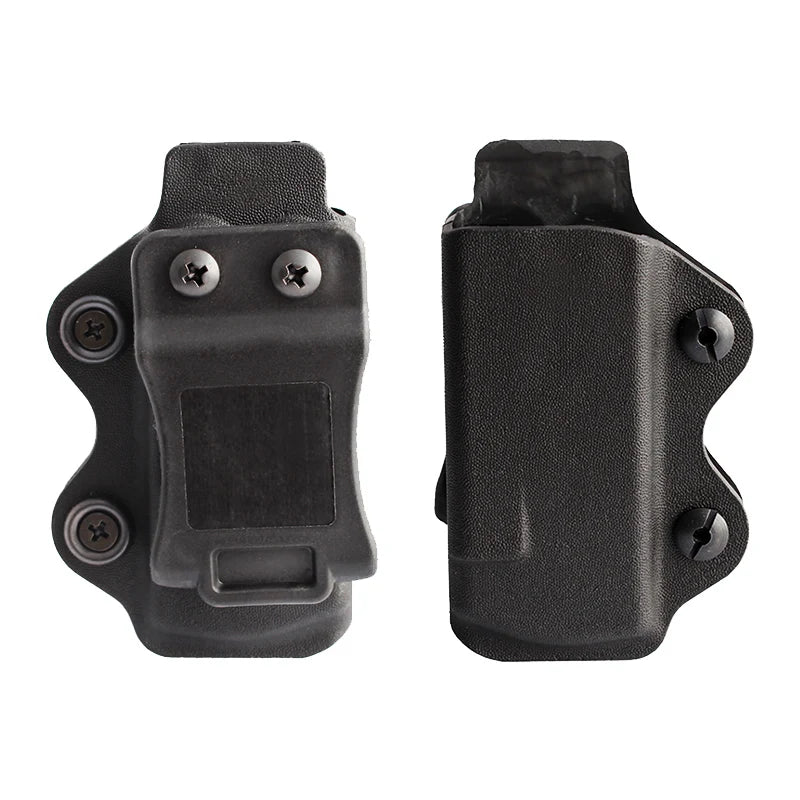 IWB OWB Magazine Pouch Holster - Single Stack Mag Carrier Compatible with Glock 17 19 26 23 27 & More