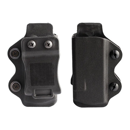 IWB OWB Magazine Pouch Holster - Single Stack Mag Carrier Compatible with Glock 17 19 26 23 27 & More