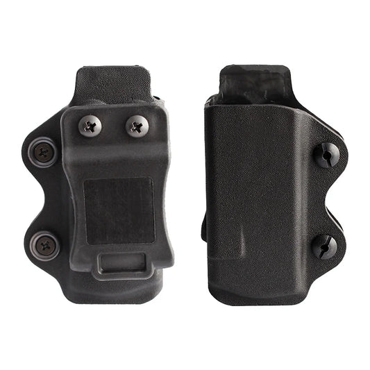 IWB OWB Magazine Pouch Holster - Single Stack Mag Carrier Compatible with Glock 17 19 26 23 27 & More