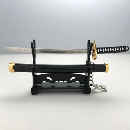 8 Styles Roronoa Zoro Samurai Sword Keychain – Katana Scabbard Keyring for Men & Women, Cosplay Toy Jewelry Gift
