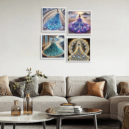 5D DIY Partial Drill Diamond Painting Kit – Girl Design Home Decor 30x30cm