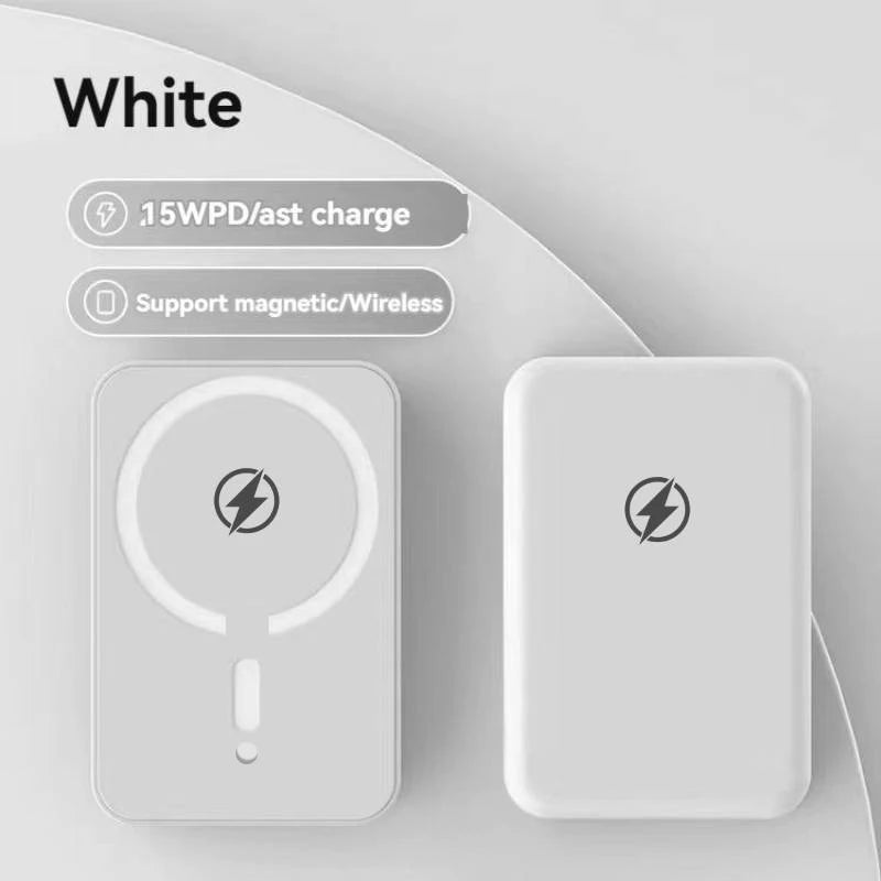 Magnetic Wireless Charger 10000mAh Power Bank – 15W PD Fast Charging Portable Battery Pack for iPhone 12–17 Series & Magnetic Charging Support