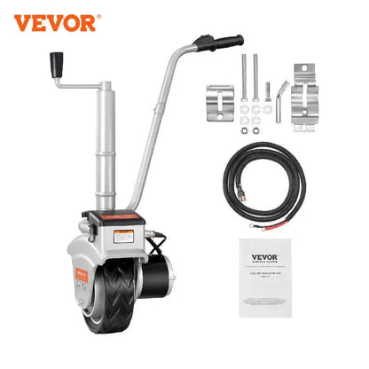 VEVOR 5000lbs Electric Trailer Dolly – 12V Jockey Wheel with 22 ft/min Speed & Adjustable Height for Caravan & Boat Moving