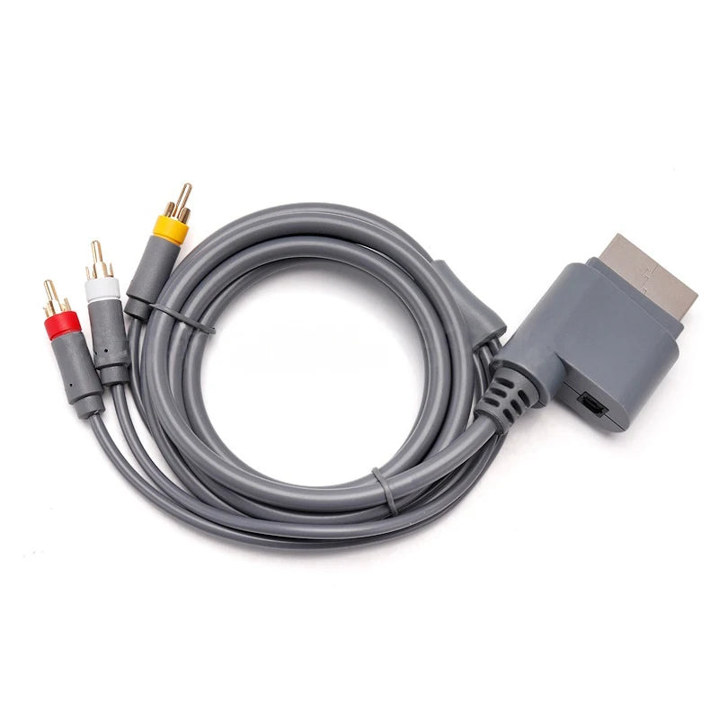1.8m AV Audio Video Cable for Xbox 360 Game Console Controller Extension Cord for Microsoft Xbox360 AV Connection Wire