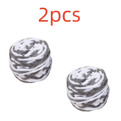 100g Chenille Knitting Yarn – Soft Thick Cotton Ice Strip Wool for DIY Hand Knitting Scarves & Crafts