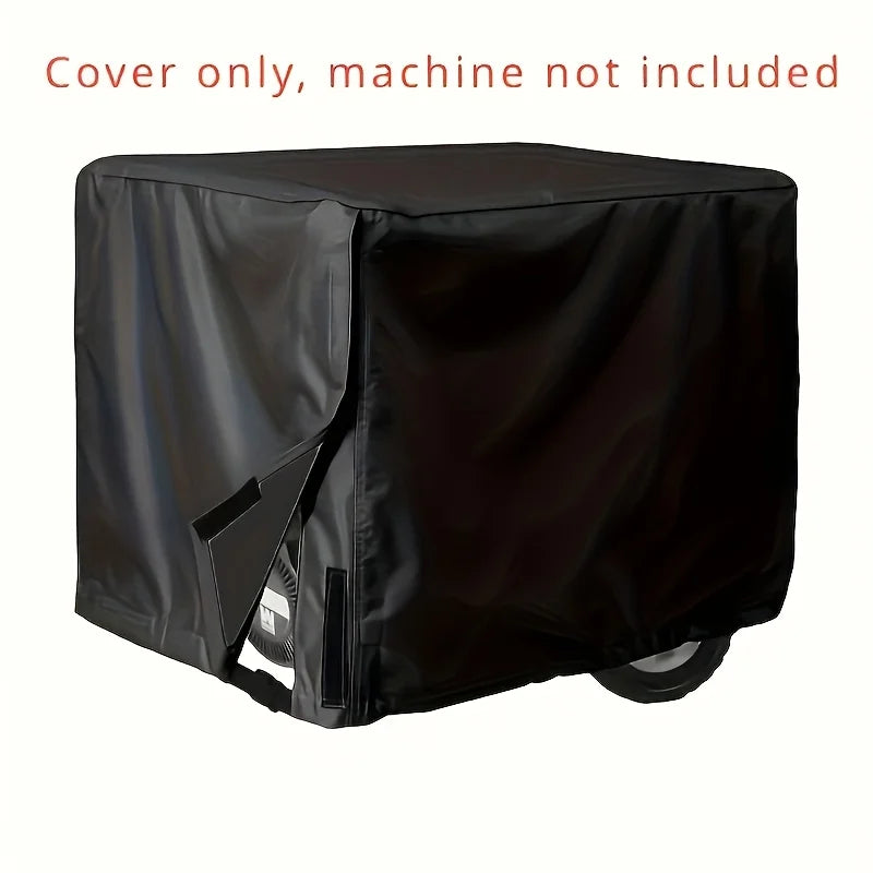Heavy Duty Black Generator Cover – UV Resistant Waterproof Durable Outdoor Protection, Fits Most Generators for All-Weather Use