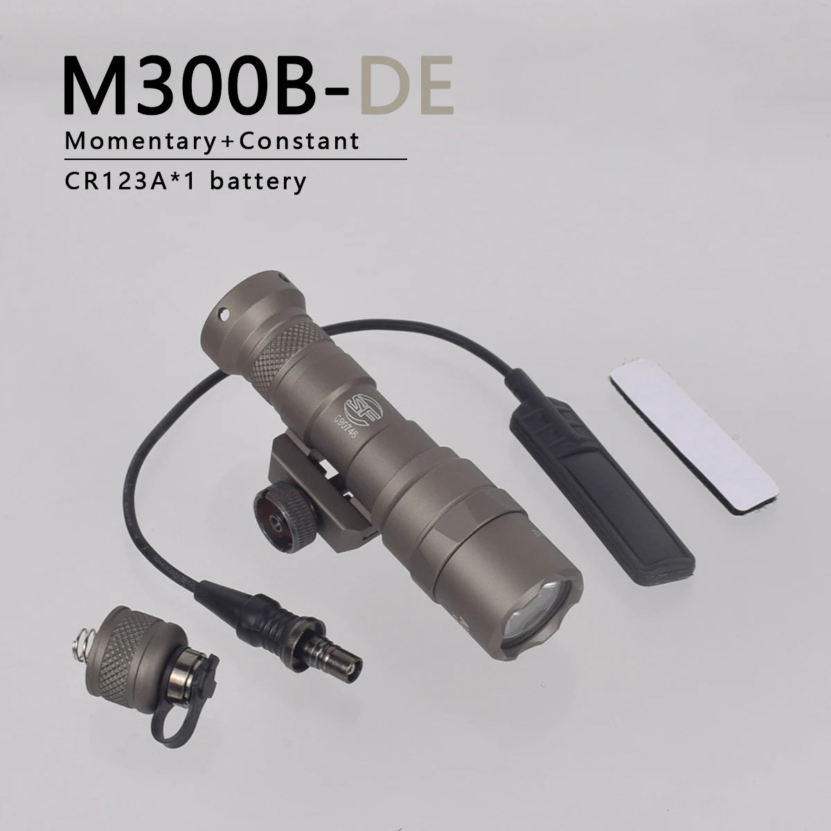 SureFire M600C/M600/M300/X300 Tactical Scout Light — Rifle Flashlight with Momentary Pressure Switch, US Warehouse