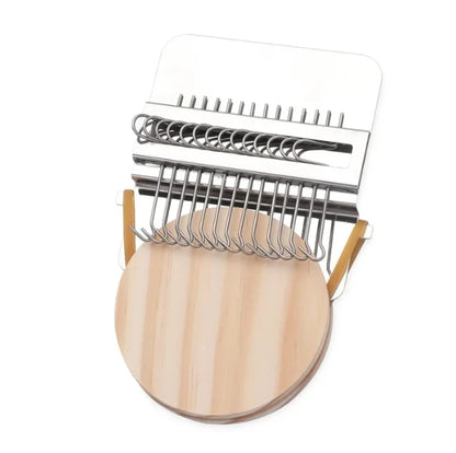 Speedweve Mini Mending Loom - Wooden & Metal DIY Textile Tool for Repairing Jeans, Clothes & Fabric Crafts