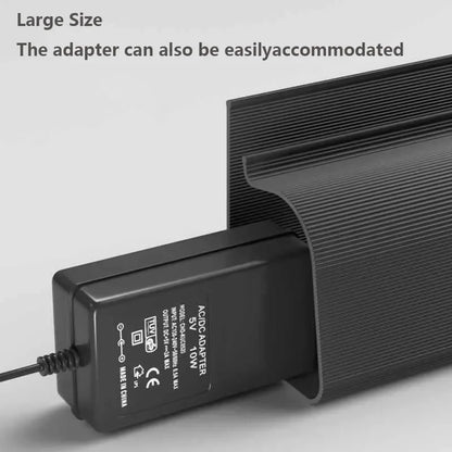 Under Desk Cable Management Tray – No-Drill Channel Raceway Cord Hider for Organized Workspace