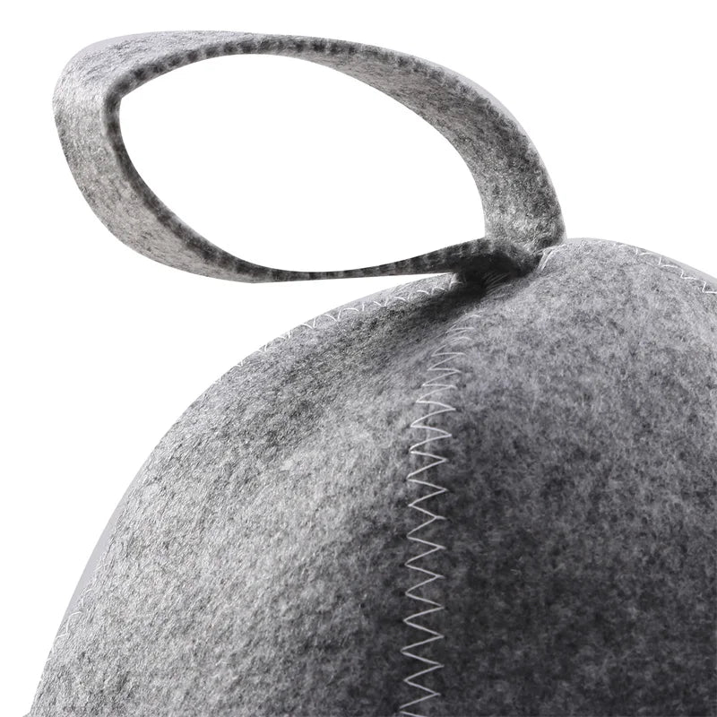 Felt Head Protection Shower Cap – Russian Style Sauna Hat for Heat & Steam, Sauna Vaporarium Accessories