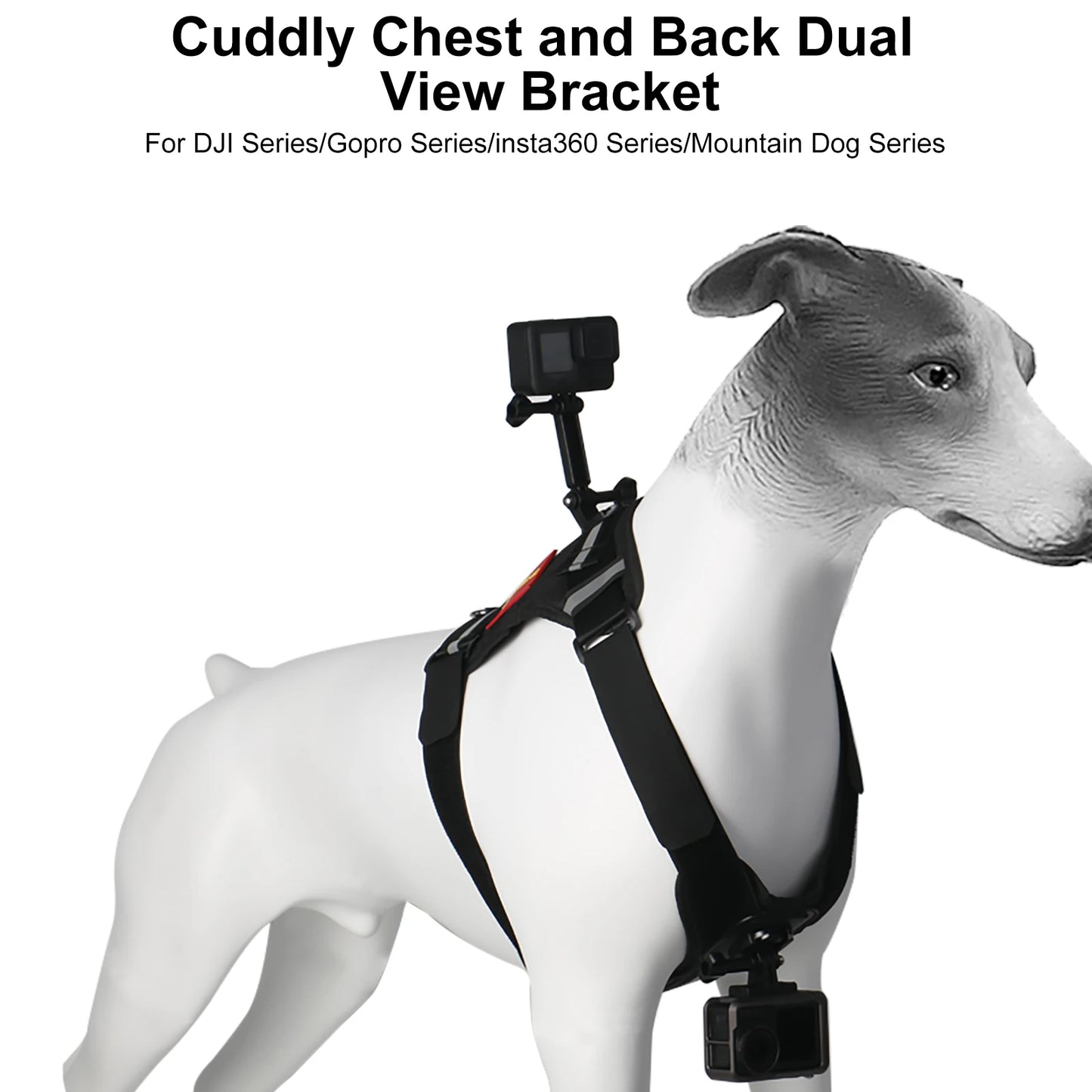 Sheingka Adjustable Sports Camera Chest Strap – Dog Harness Holder for GoPro Hero 4–12
