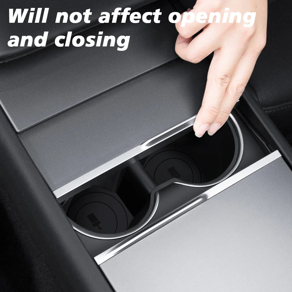 Center Console Cup Holder – Water Bottle Holder for Tesla Model Y (2025–2026) & Model 3 Highland